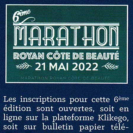 presse 6ème édition 2022 marathon royan côte de beauté