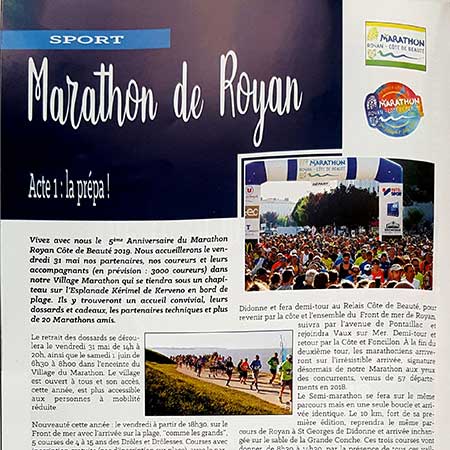 presse marathon royan édition 2019