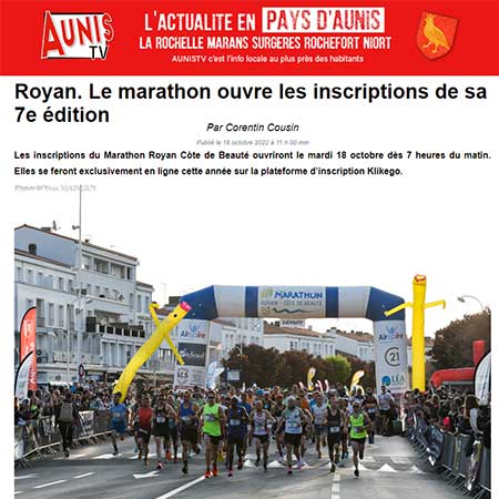 presse marathon royan édition 2023