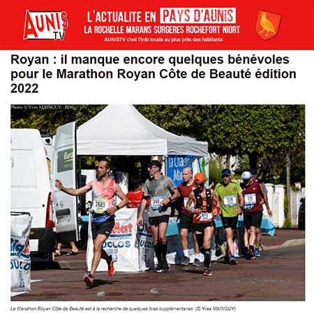 presse 6ème édition 2022 marathon royan côte de beauté
