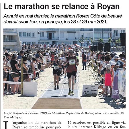 presse marathon royan édition 2020
