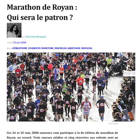 presse marathon royan édition 2024