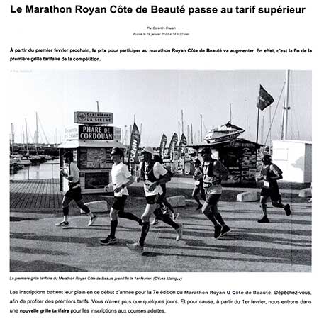 presse marathon royan édition 2023