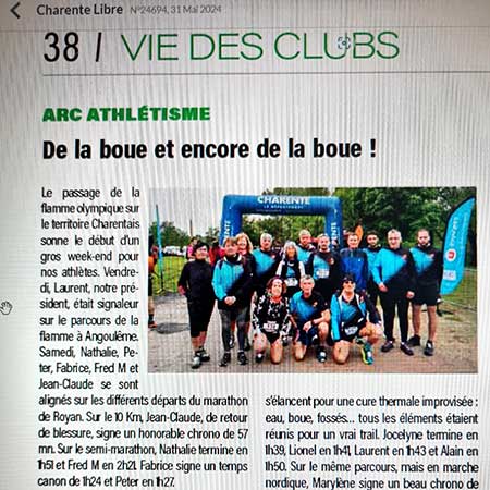 presse marathon royan édition 2024