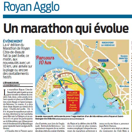 presse marathon royan édition 2018
