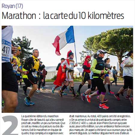 presse marathon royan édition 2018