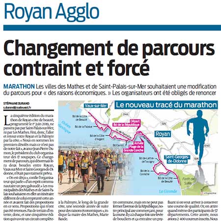 presse marathon royan édition 2018