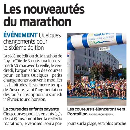 presse marathon royan édition 2020