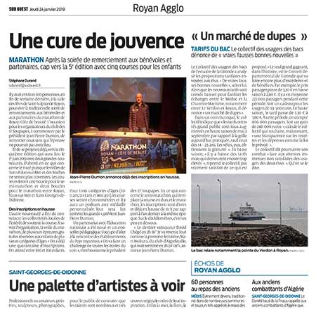 presse marathon royan édition 2019
