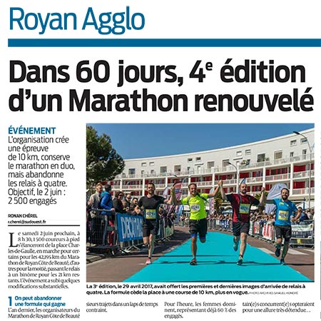 presse marathon royan édition 2018